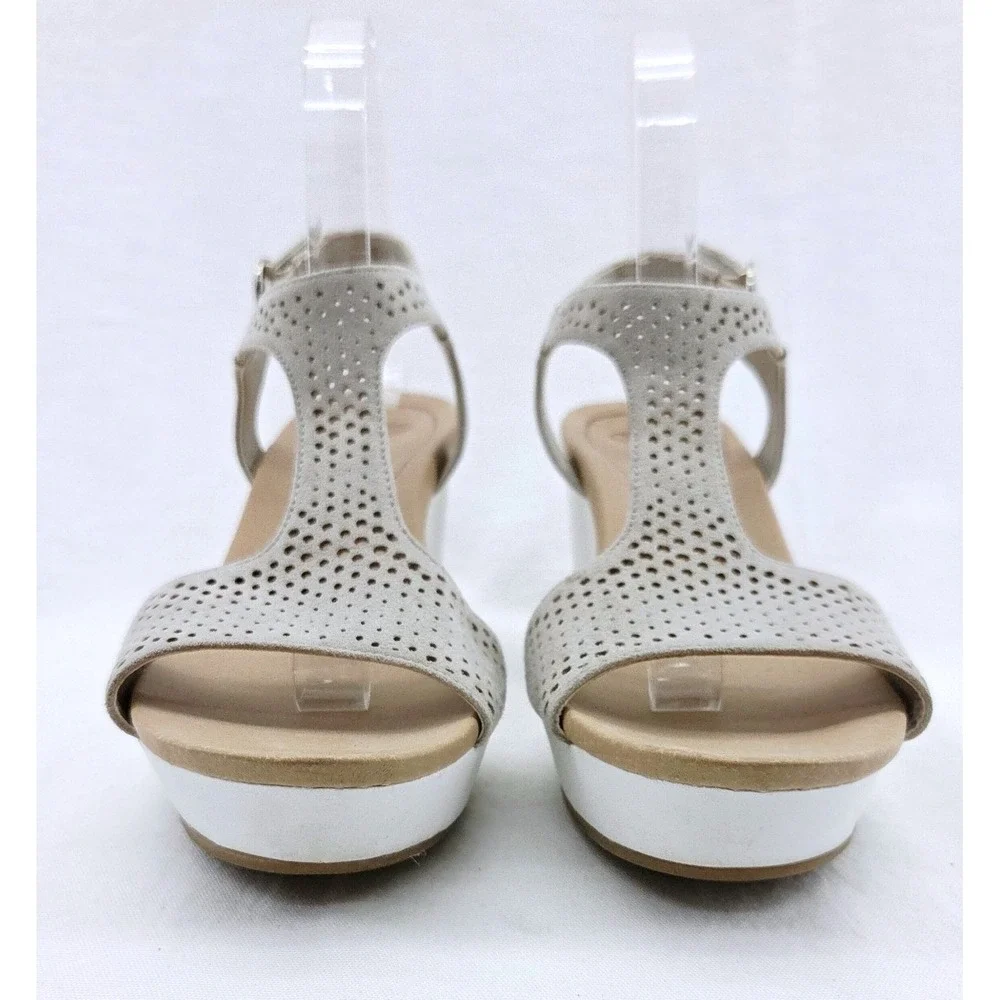 Dr. Scholls Selma Beige/White sandal - Size 8